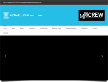 Tablet Screenshot of michaeljohnhairartwork.co.uk